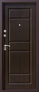 Дверь стальная Н-16 (дуб беленый, орех итальянский)